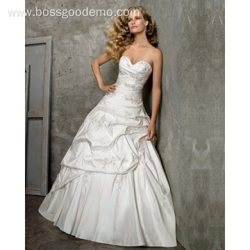 Princess Ball Gown Beading Embroidery Wedding Dress